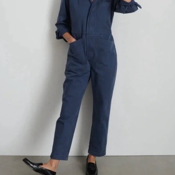 Alex Mill Standard Zip Jumpsuit in Herringbone - Picture 2 of 4